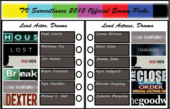 2010 Emmy Predictions: Lead Actor and Actress in a Drama&nbsp;Series